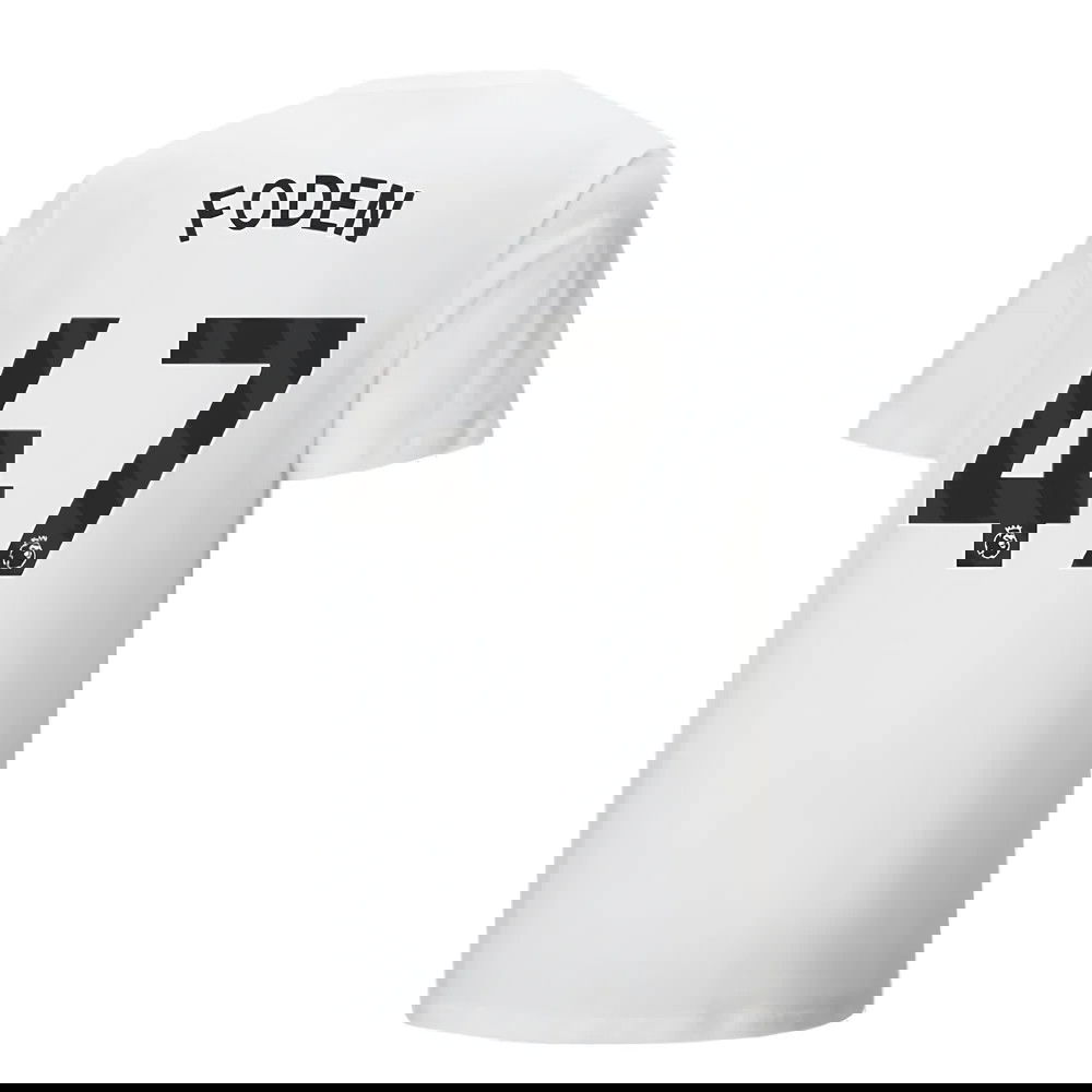 2024-2025 Man City ftblCulture Tee (White) (Foden 47)