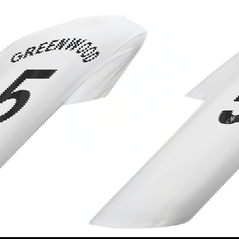 2024-2025 Man City ftblCulture Tee (White) (Greenwood 5)