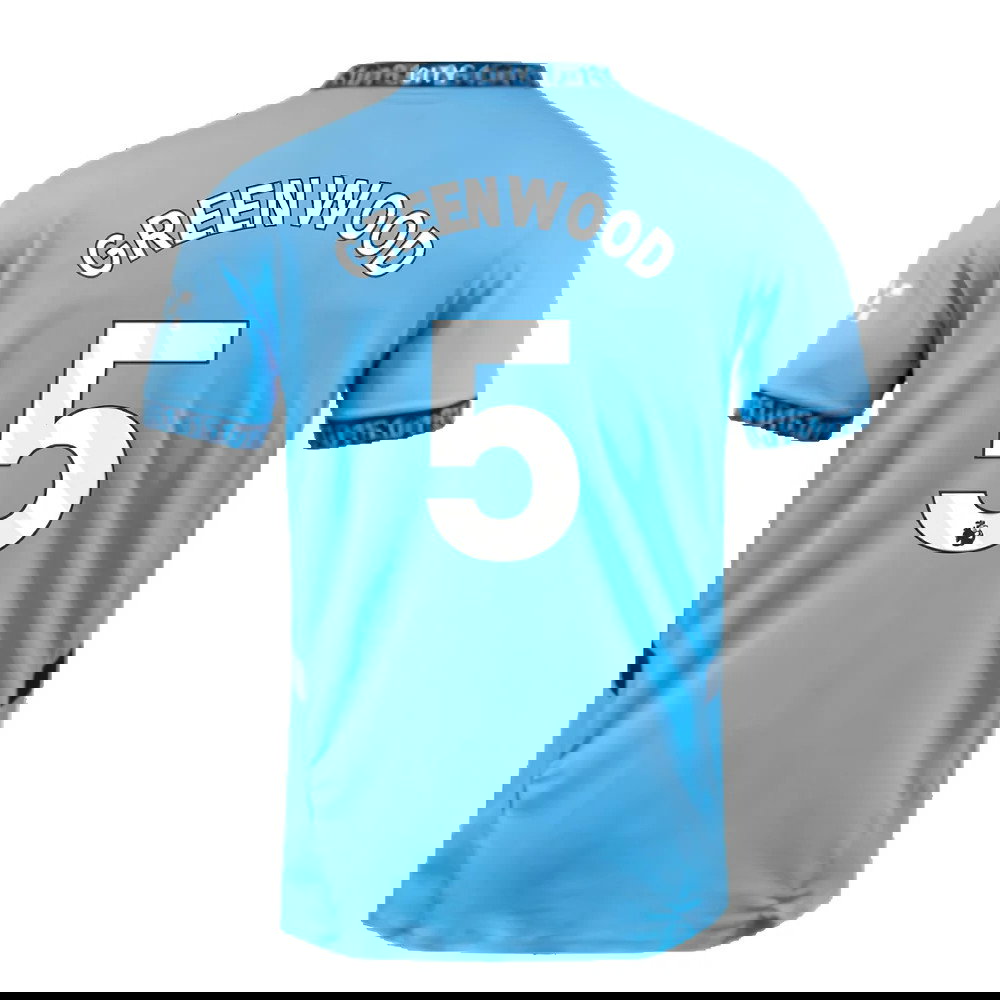 2024-2025 Man City Home Authentic Shirt (Greenwood 5)