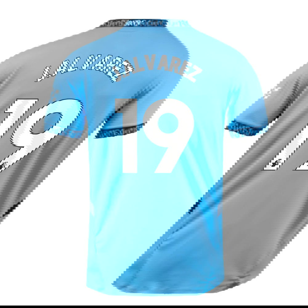 2024-2025 Man City Home Authentic Shirt (J.Alvarez 19)