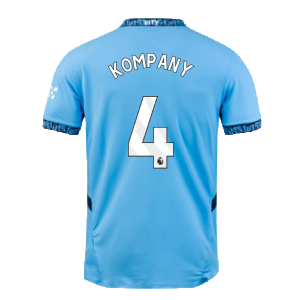 2024-2025 Man City Home Authentic Shirt (Kompany 4)