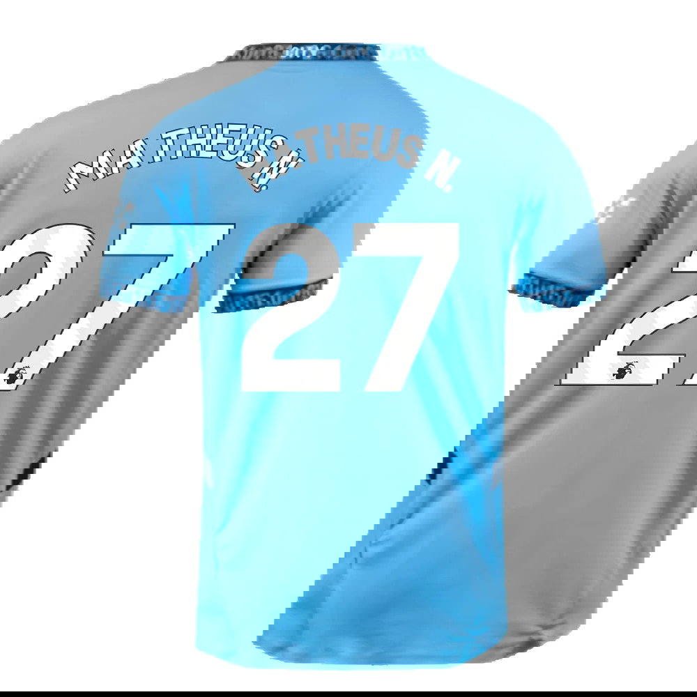 2024-2025 Man City Home Authentic Shirt (Matheus N. 27)