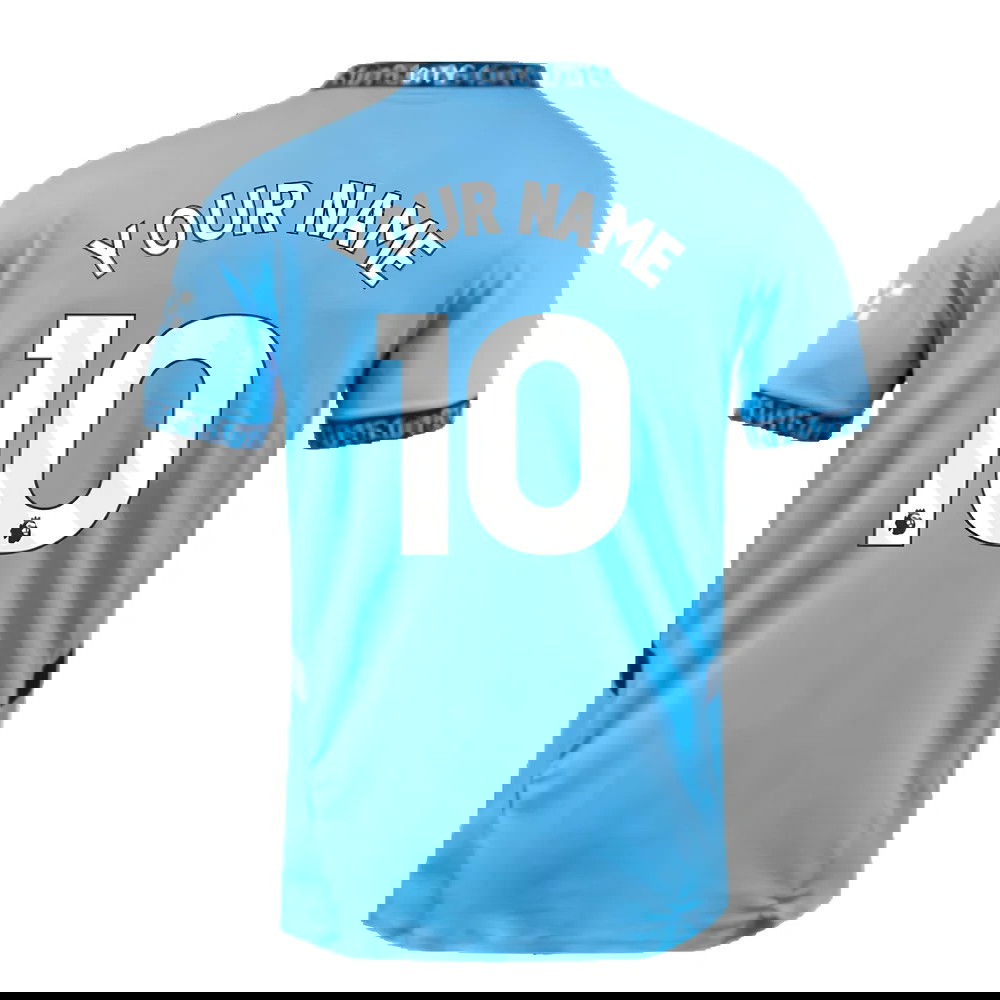 2024-2025 Man City Home Authentic Shirt with packaging (Your Name)