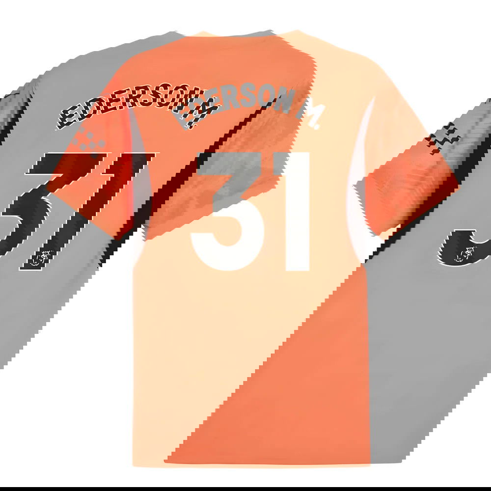 2024-2025 Man City Home Goalkeeper Shirt (Neon Sun) (Ederson M. 31)