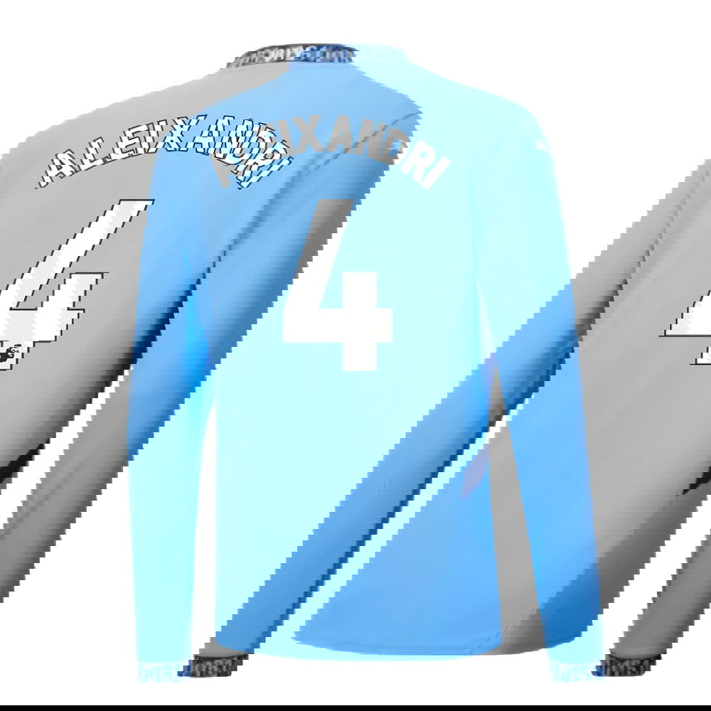 2024-2025 Man City Home Long Sleeve Shirt (Aleixandri 4)