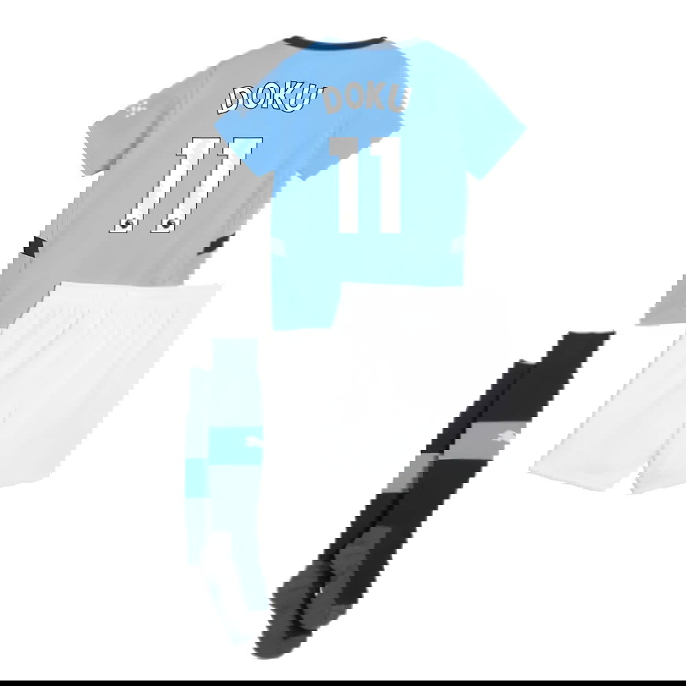 2024-2025 Man City Home Mini Kit (Doku 11)