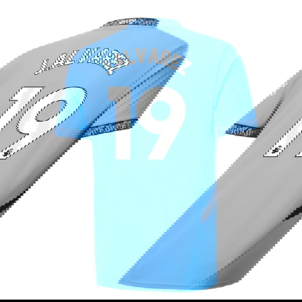 2024-2025 Man City Home Shirt (J.Alvarez 19)