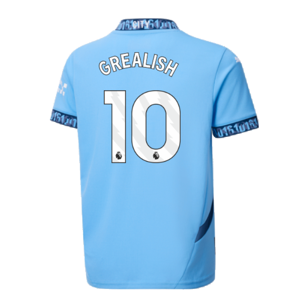 2024-2025 Man City Home Shirt (Kids) (Grealish 10)