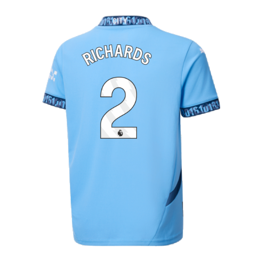 2024-2025 Man City Home Shirt (Kids) (Richards 2)