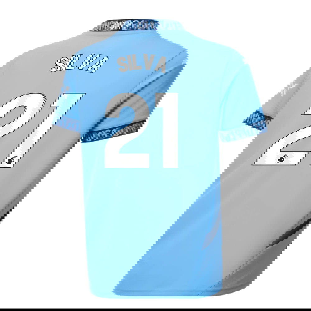 2024-2025 Man City Home Shirt (Kids) (Silva 21)