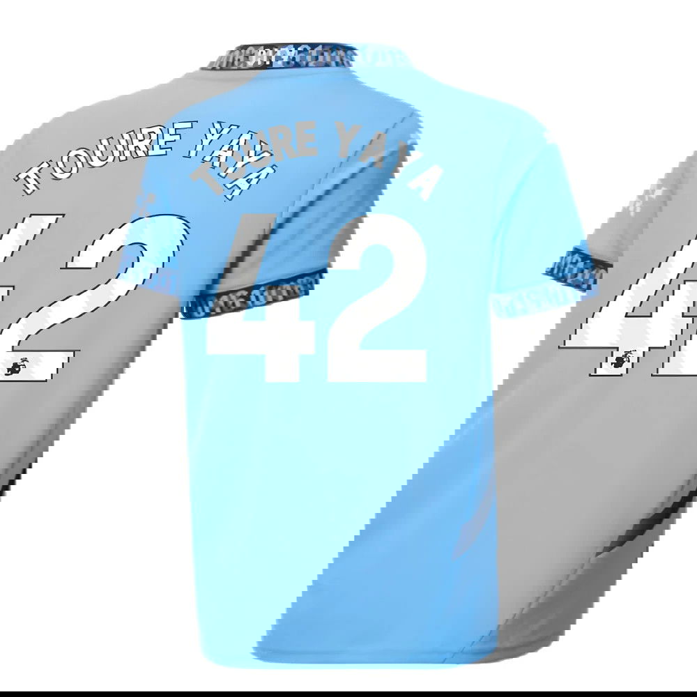 2024-2025 Man City Home Shirt (Kids) (Toure Yaya 42)