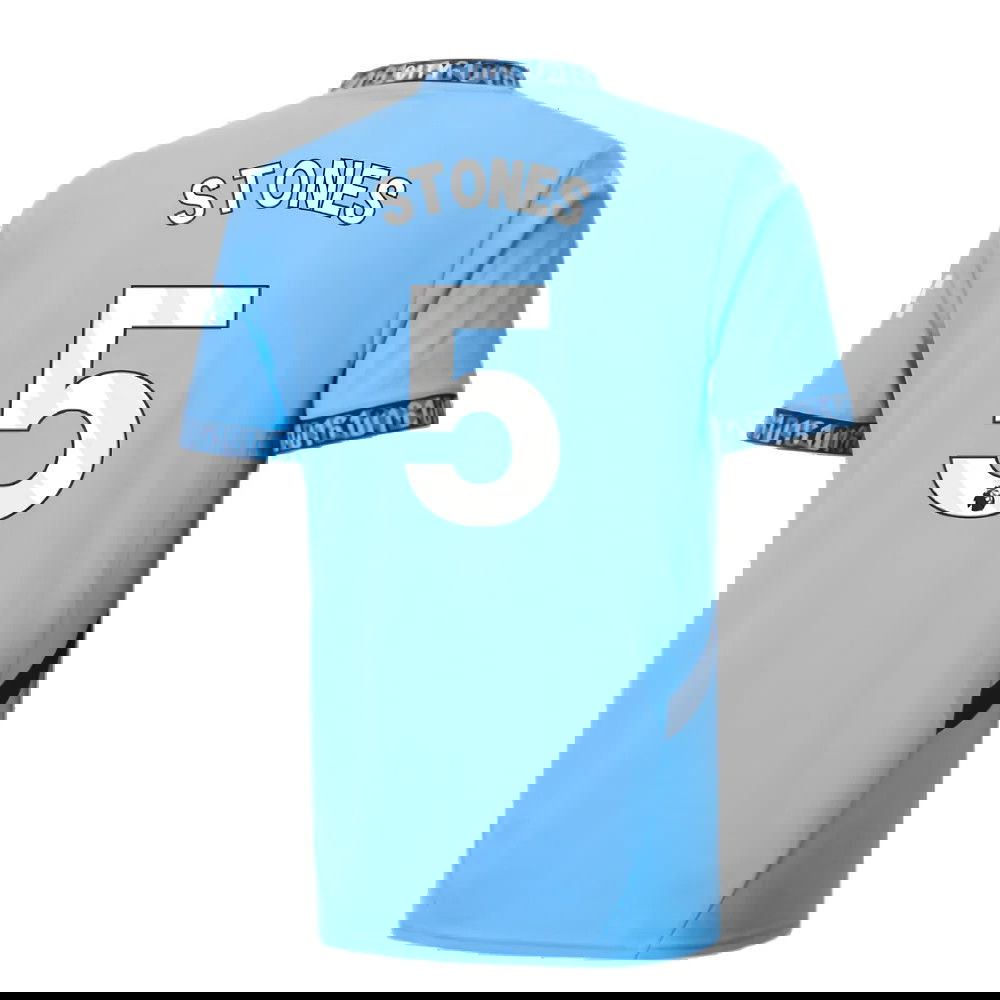 2024-2025 Man City Home Shirt (Stones 5)