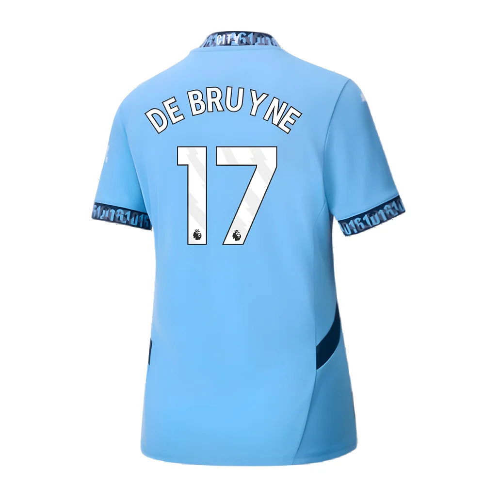 2024-2025 Man City Home Shirt (Womens) (De Bruyne 17)