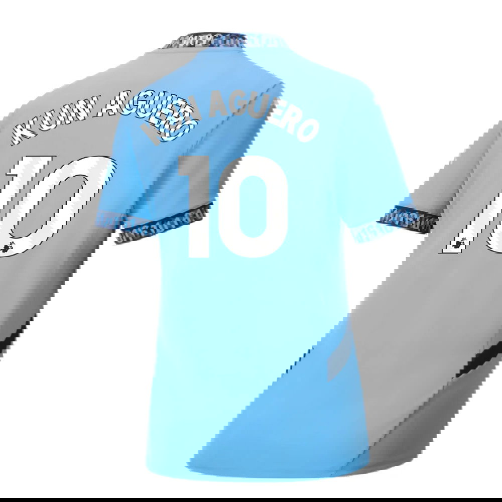 2024-2025 Man City Home Shirt (Womens) (Kun Aguero 10)