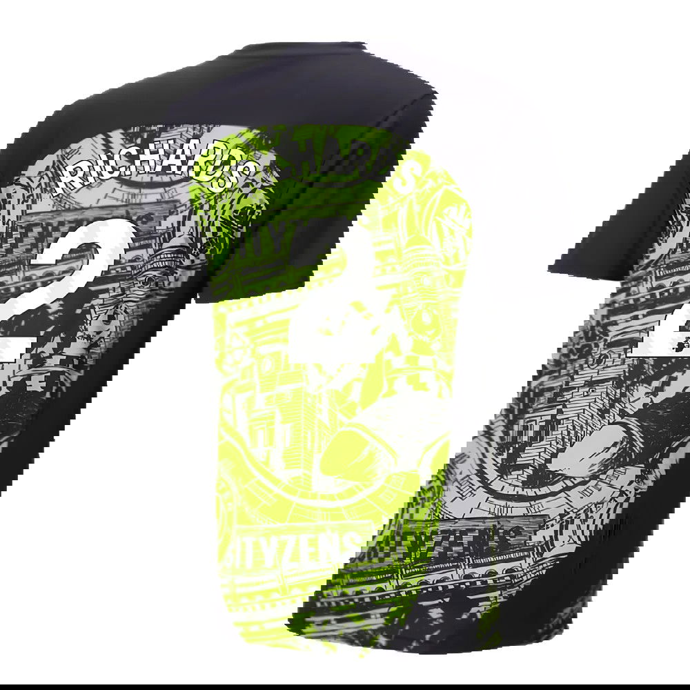 2024-2025 Man City Pre-Match Shirt (Yellow Glow) (Richards 2)