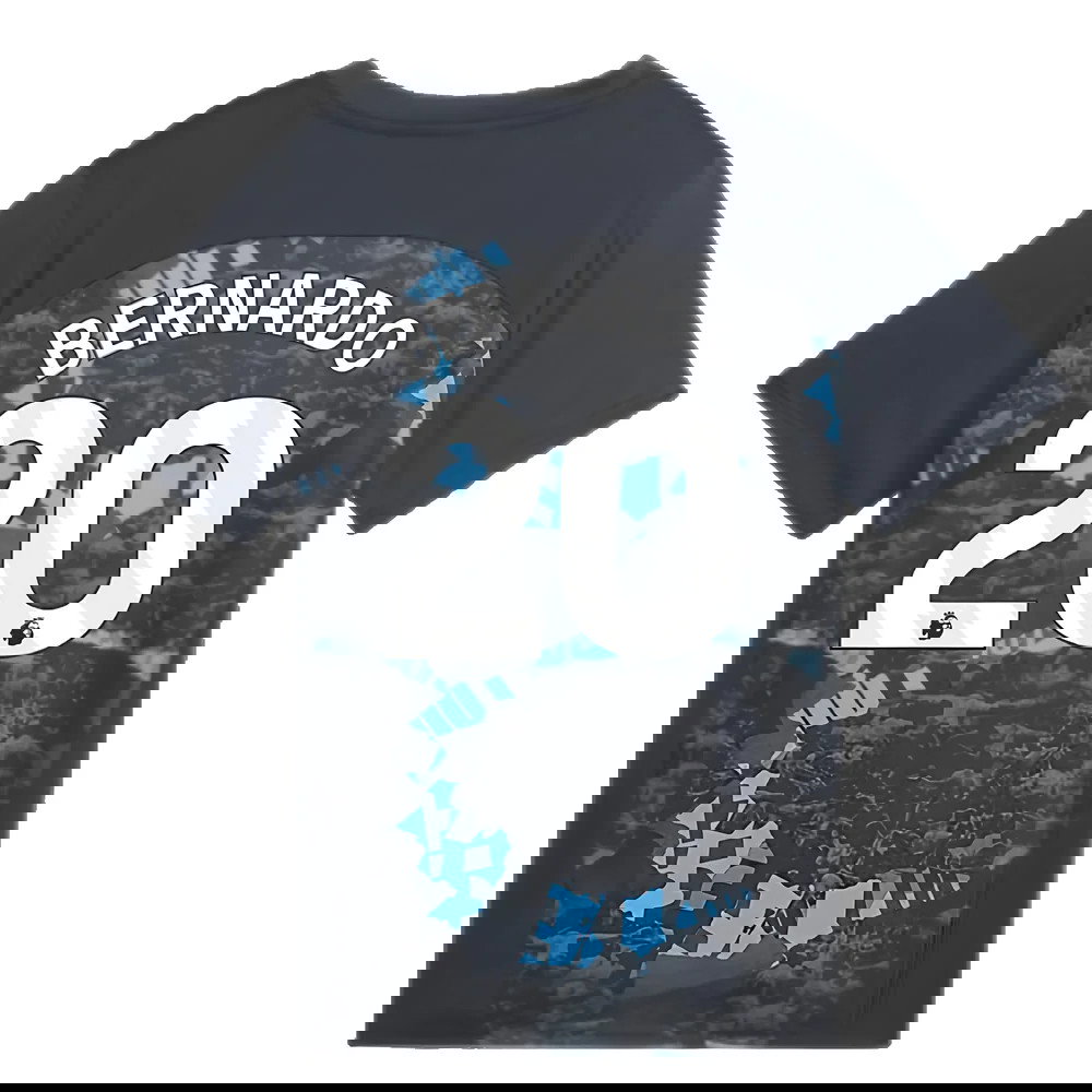 2024-2025 Man City Prematch SS Jersey (Strong Gray) - Kids (Bernardo 20)