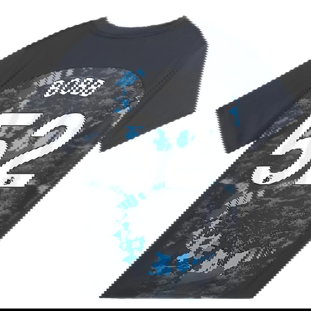 2024-2025 Man City Prematch SS Jersey (Strong Gray) - Kids (Bobb 52)