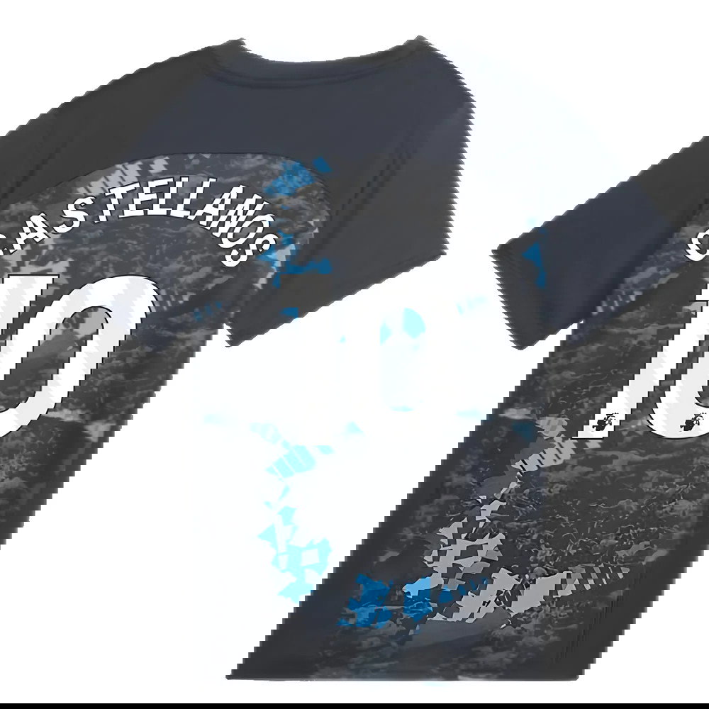 2024-2025 Man City Prematch SS Jersey (Strong Gray) - Kids (Castellanos 10)