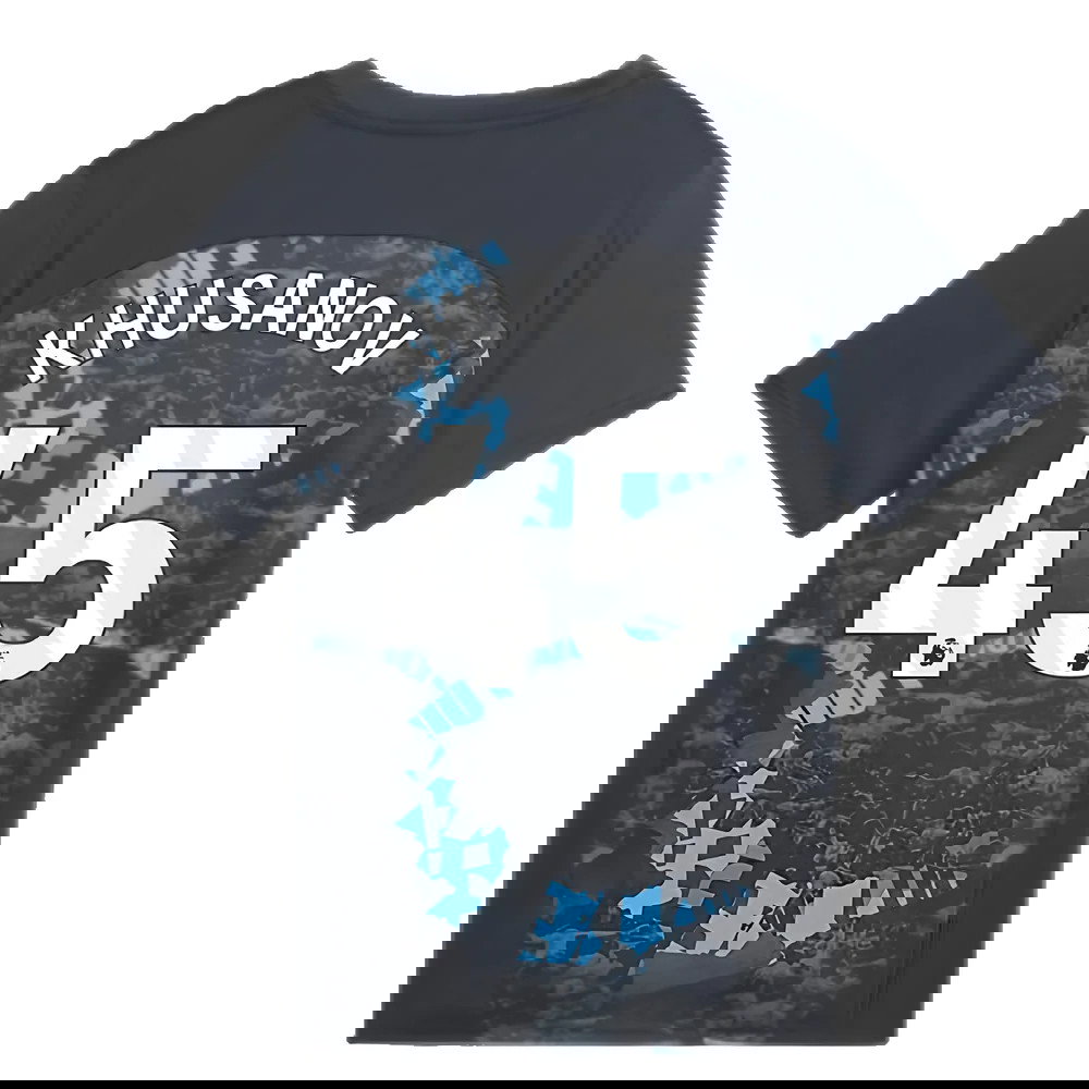 2024-2025 Man City Prematch SS Jersey (Strong Gray) - Kids (Khusanov 45)