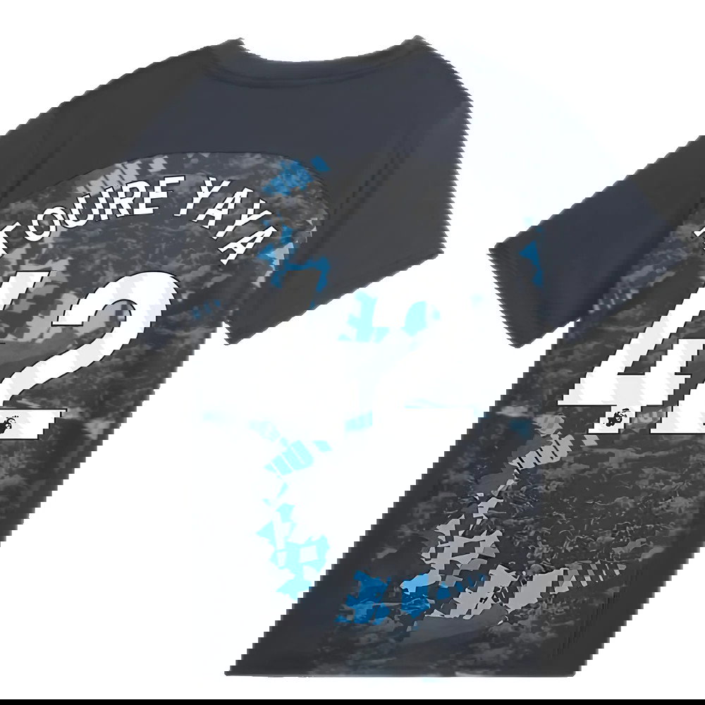 2024-2025 Man City Prematch SS Jersey (Strong Gray) - Kids (Toure Yaya 42)