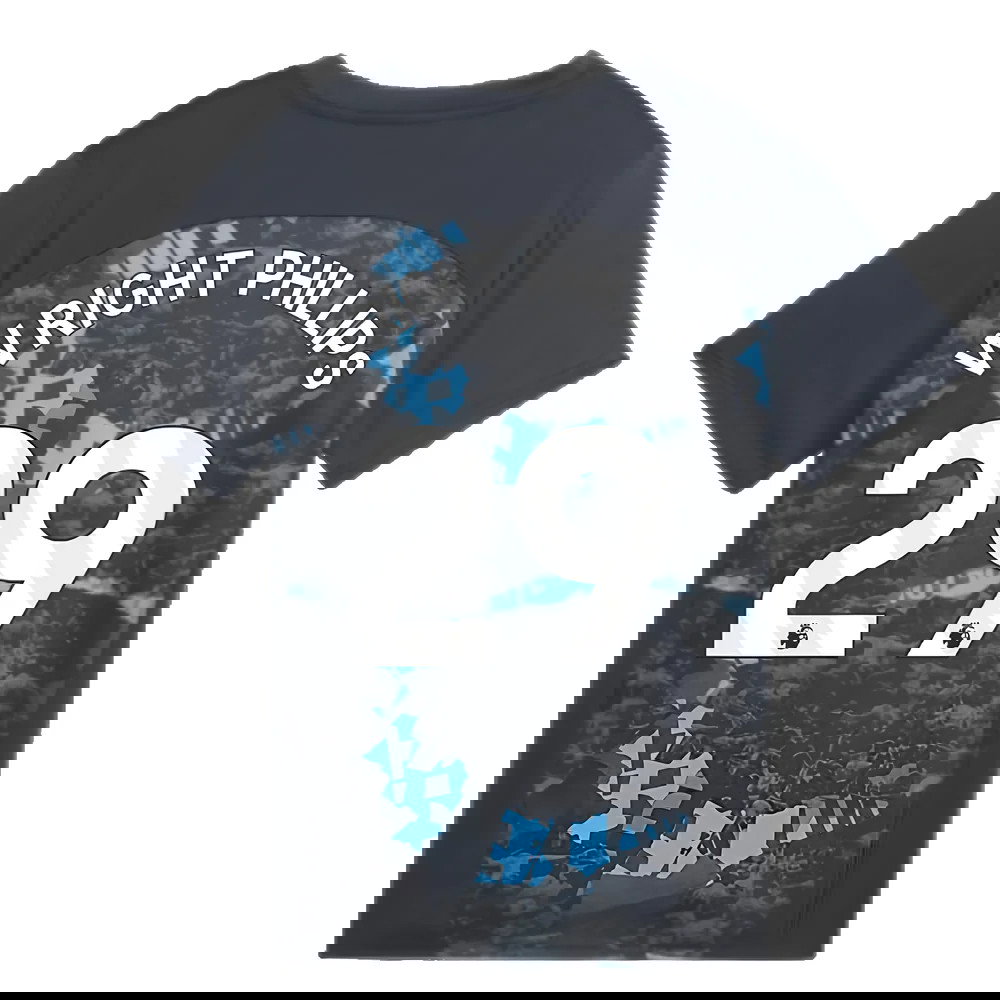 2024-2025 Man City Prematch SS Jersey (Strong Gray) - Kids (Wright Phillips 29)