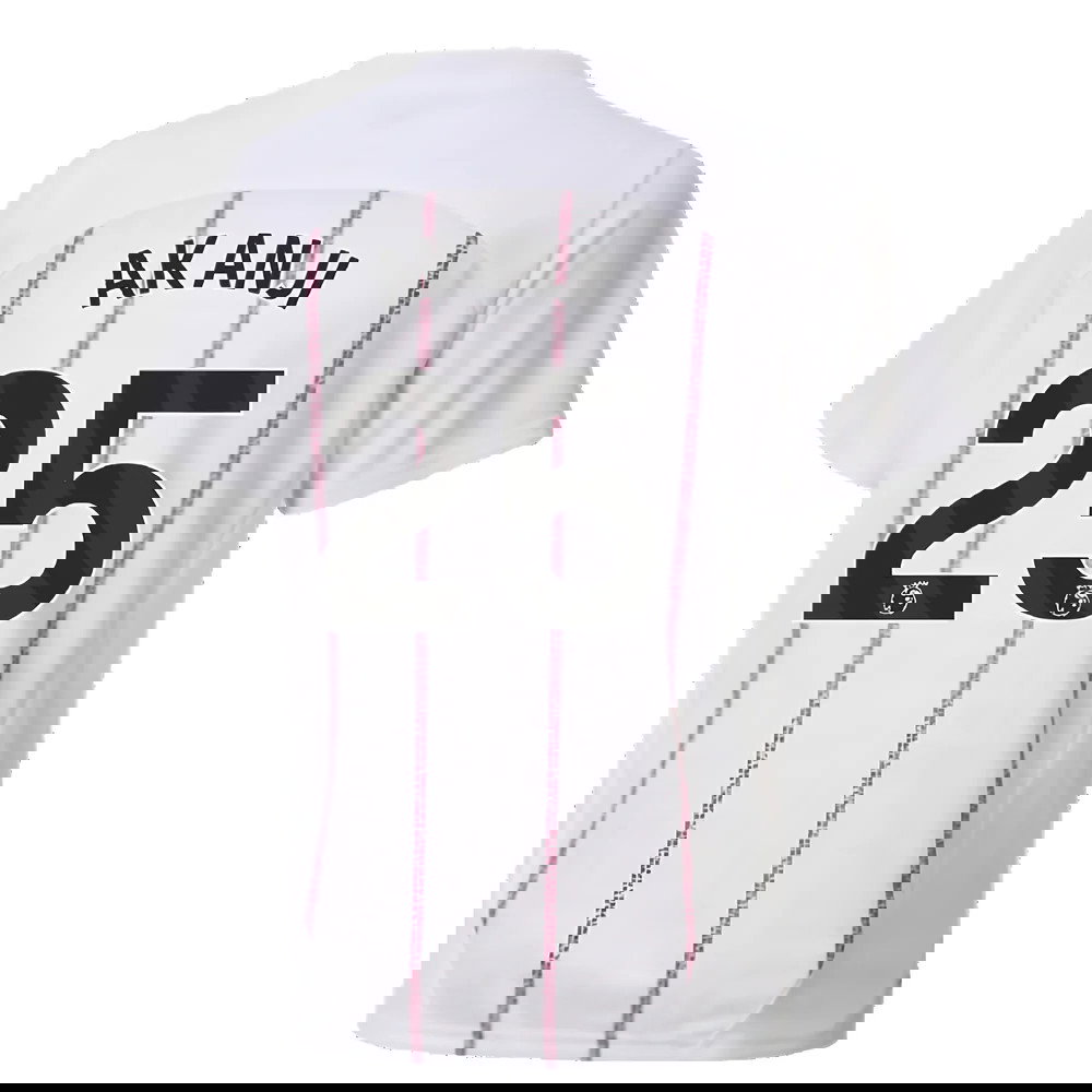 2024-2025 Man City Prematch SS Jersey (White) - Kids (Akanji 25)