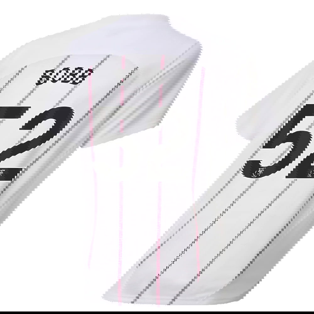 2024-2025 Man City Prematch SS Jersey (White) - Kids (Bobb 52)