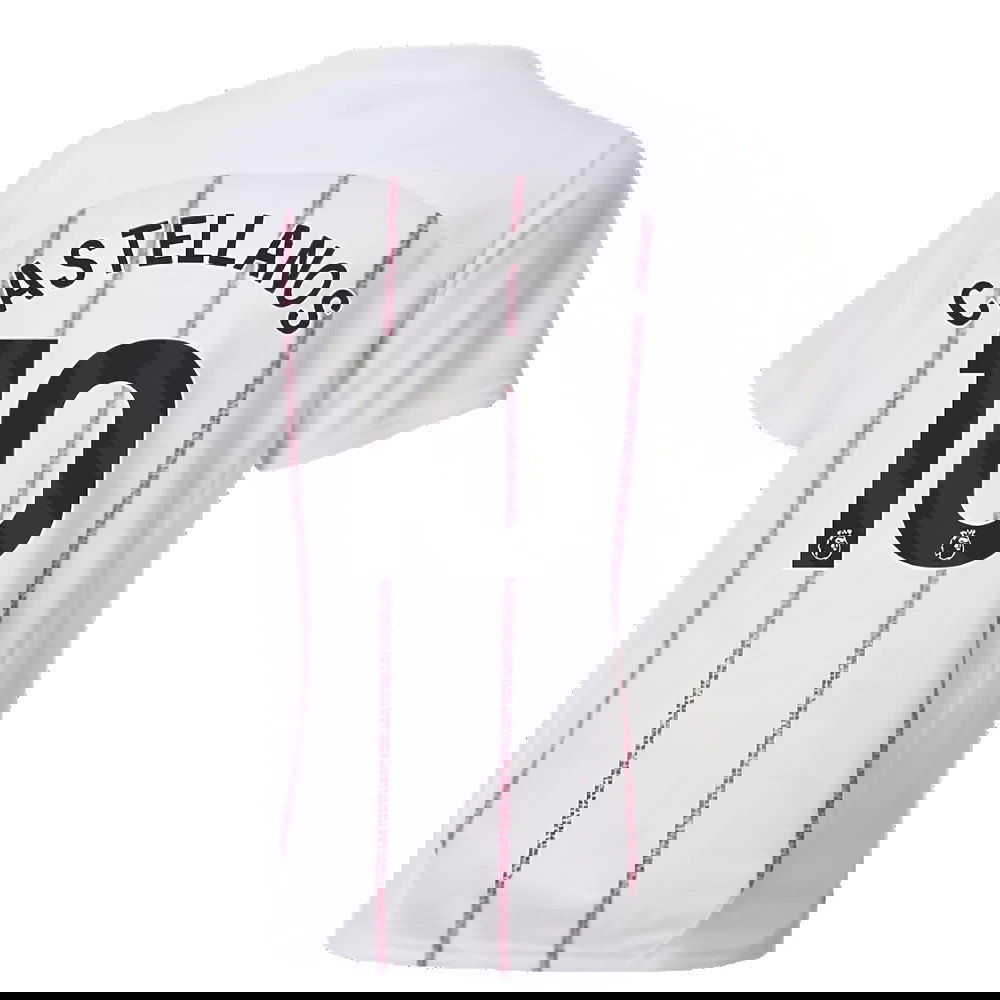 2024-2025 Man City Prematch SS Jersey (White) - Kids (Castellanos 10)