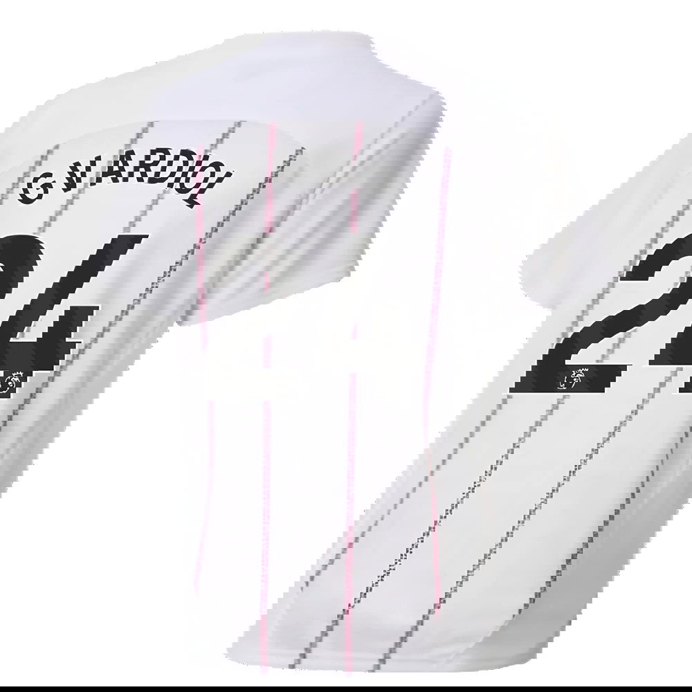 2024-2025 Man City Prematch SS Jersey (White) - Kids (Gvardiol 24)