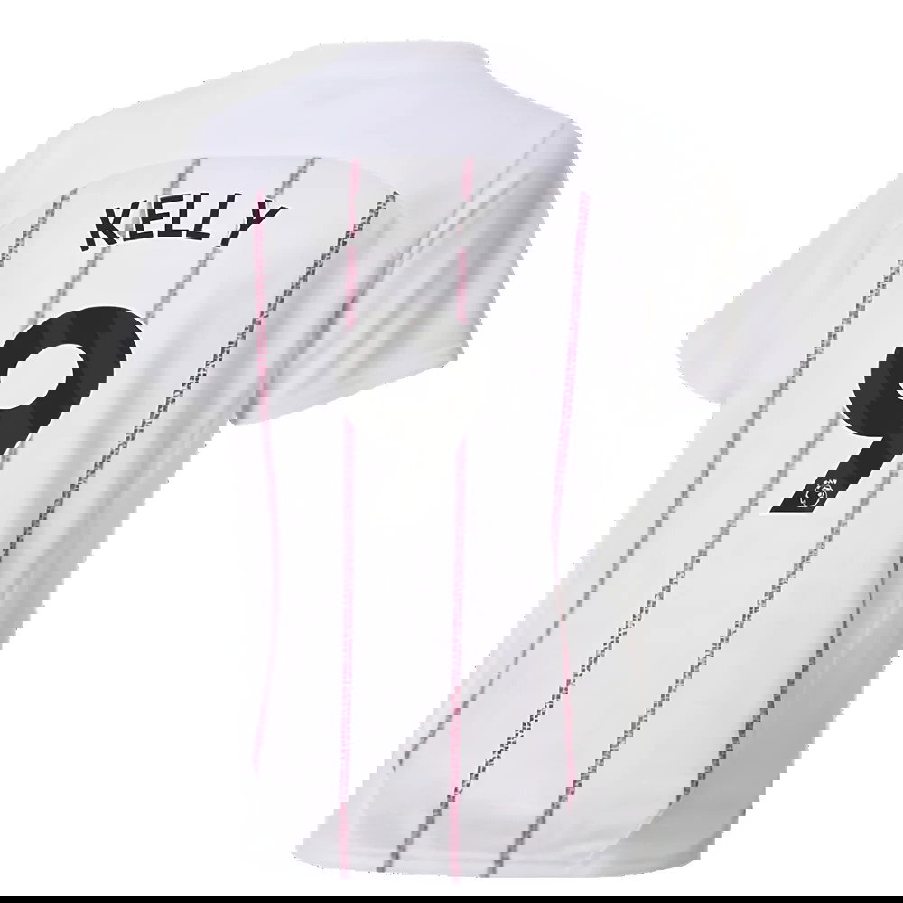 2024-2025 Man City Prematch SS Jersey (White) - Kids (Kelly 9)