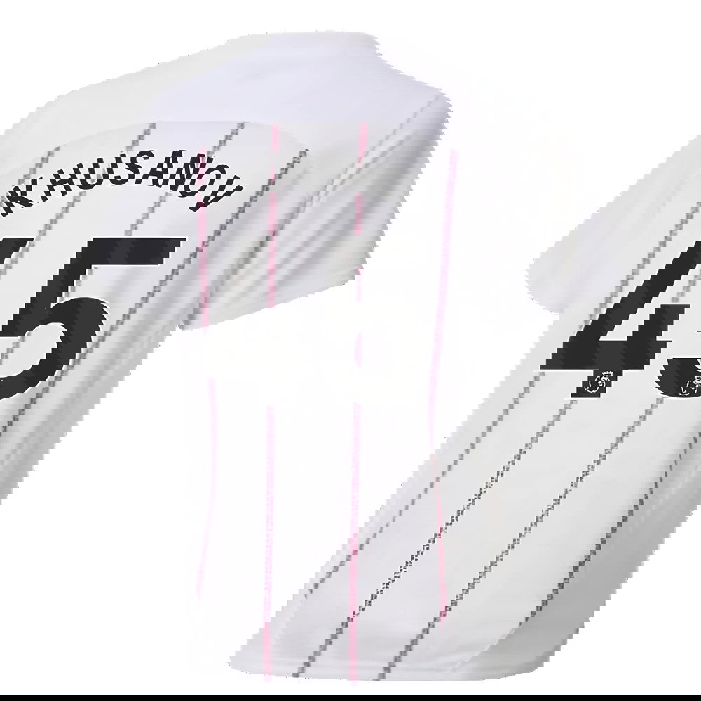 2024-2025 Man City Prematch SS Jersey (White) - Kids (Khusanov 45)