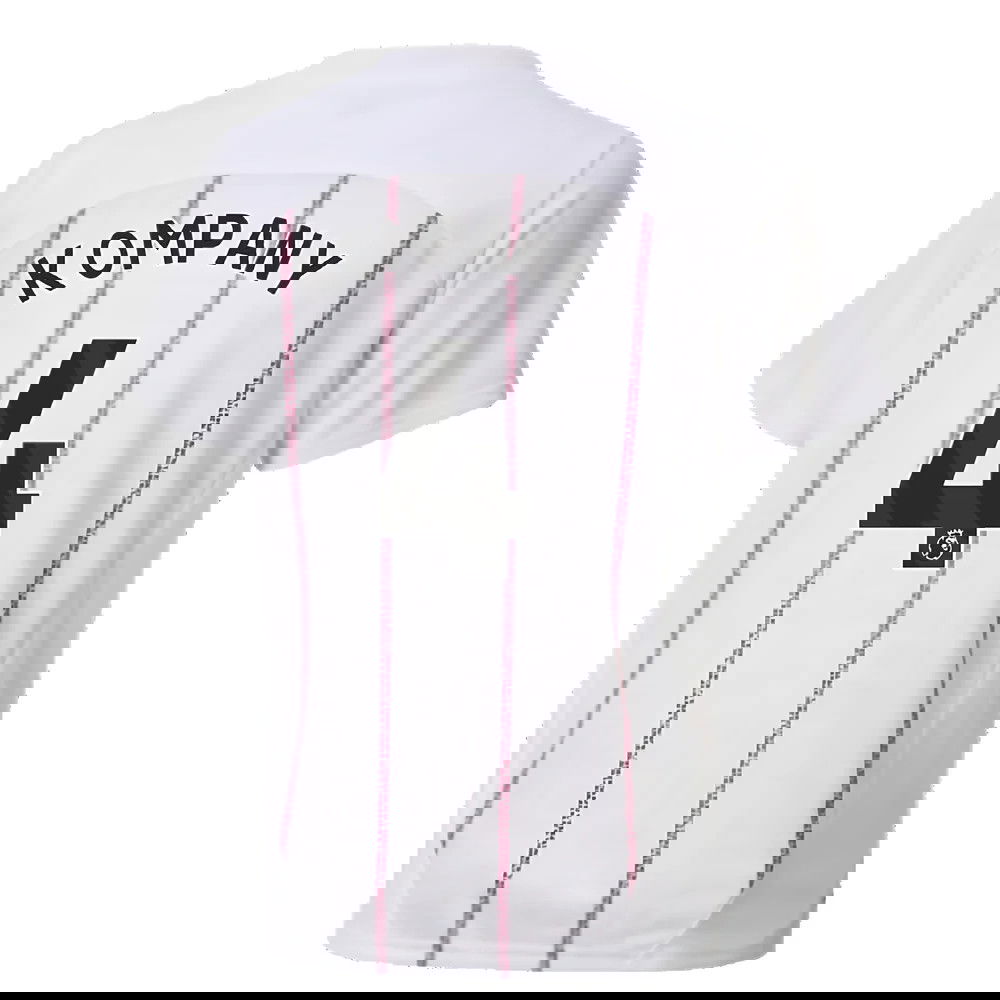 2024-2025 Man City Prematch SS Jersey (White) - Kids (Kompany 4)