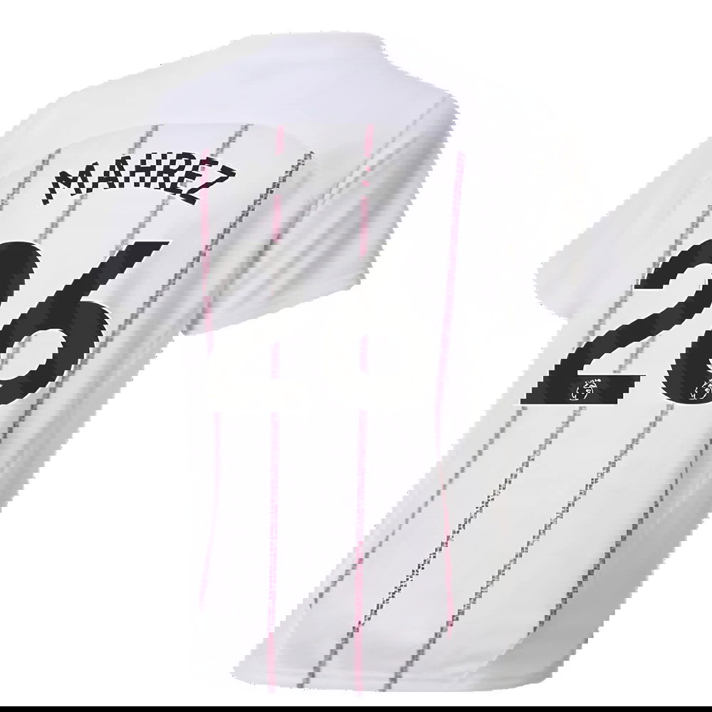 2024-2025 Man City Prematch SS Jersey (White) - Kids (Mahrez 26)