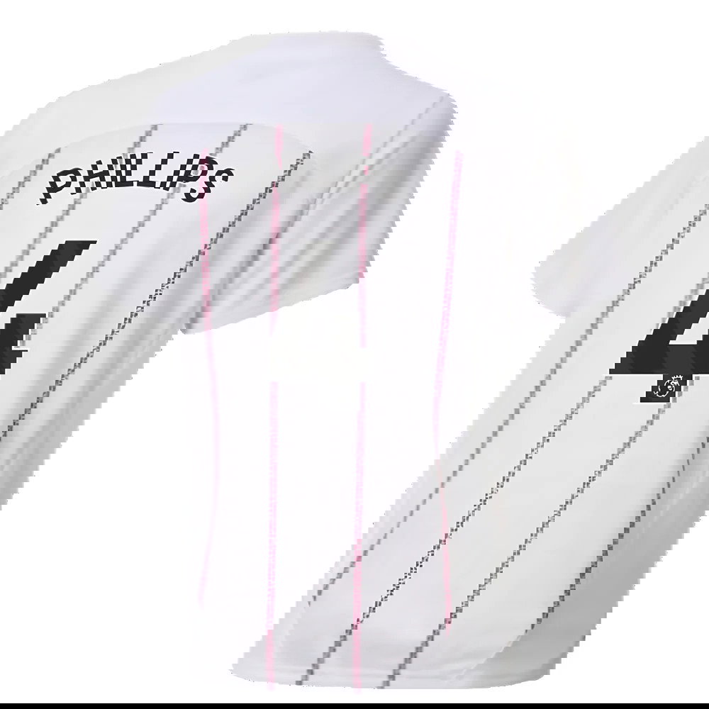 2024-2025 Man City Prematch SS Jersey (White) - Kids (Phillips 4)