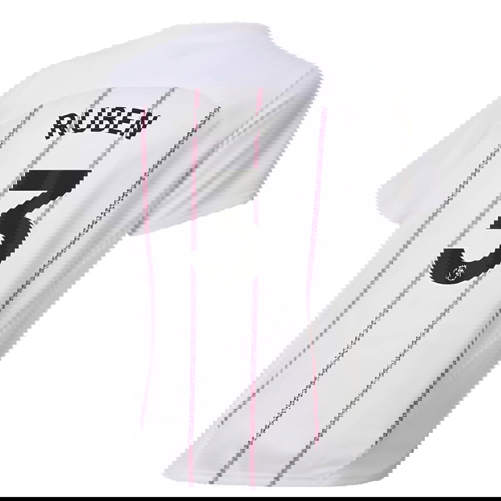 2024-2025 Man City Prematch SS Jersey (White) - Kids (Ruben 3)