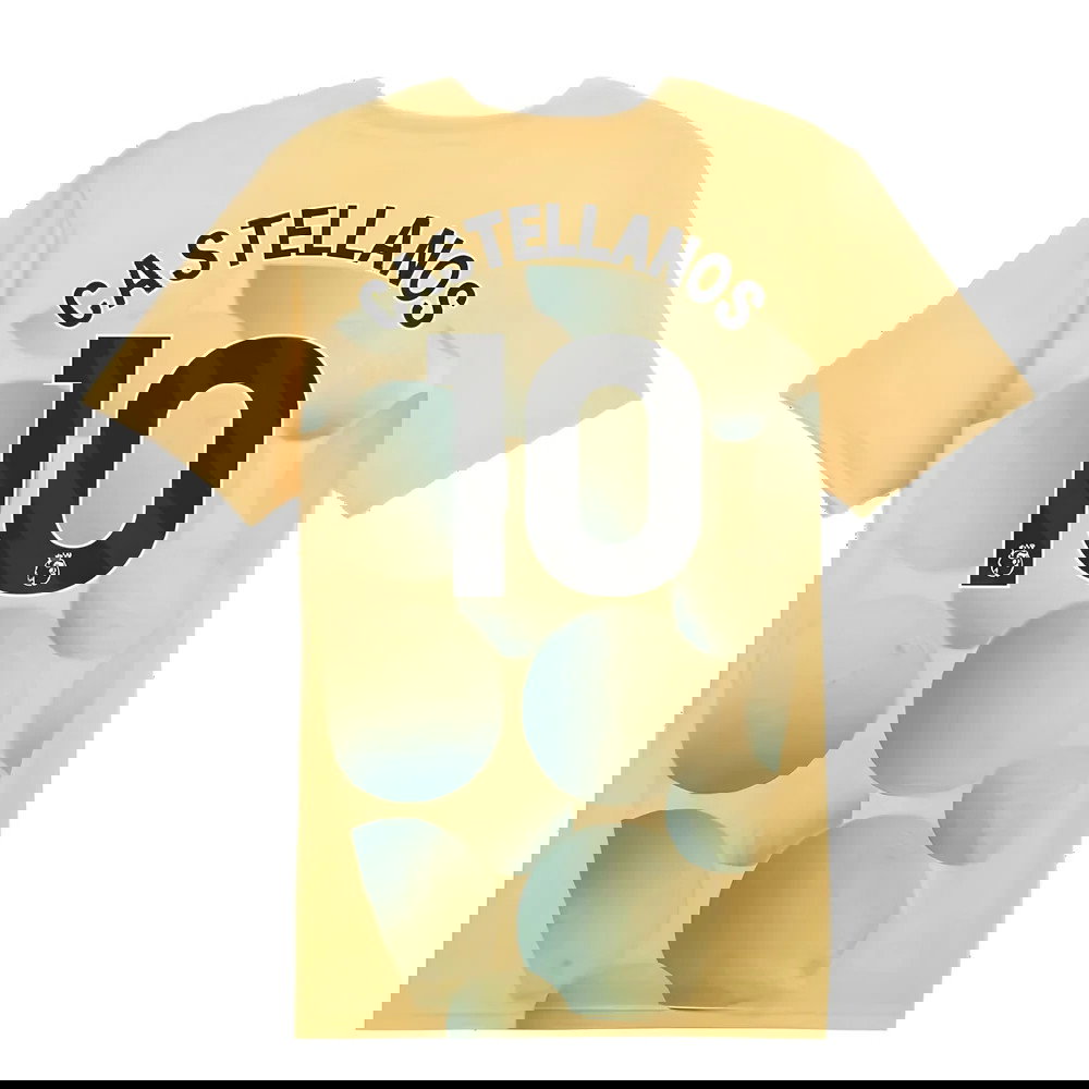 2024-2025 Man City Prematch SS Shirt (Flaxen) (Castellanos 10)