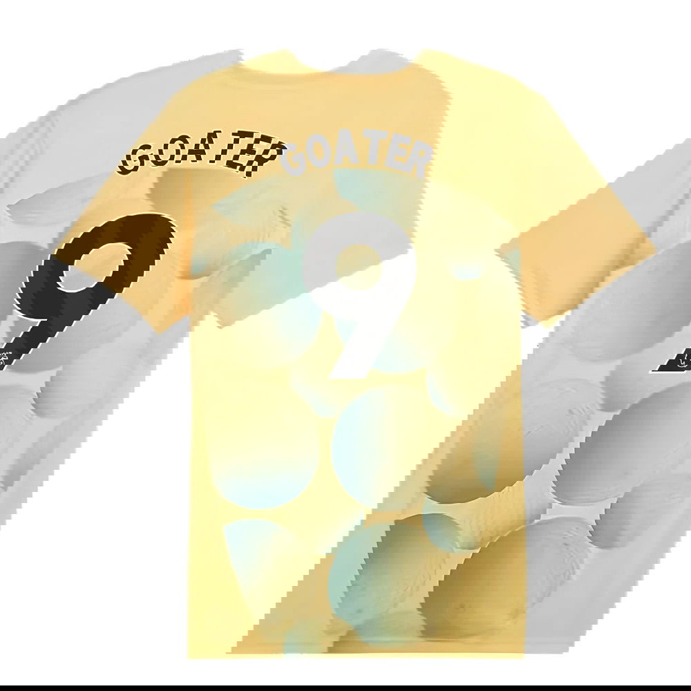 2024-2025 Man City Prematch SS Shirt (Flaxen) (Goater 9)