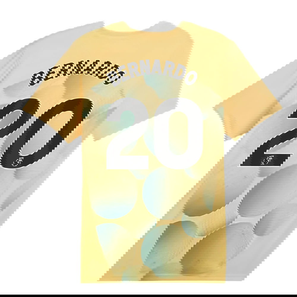 2024-2025 Man City Prematch SS Shirt (Flaxen) - Kids (Bernardo 20)