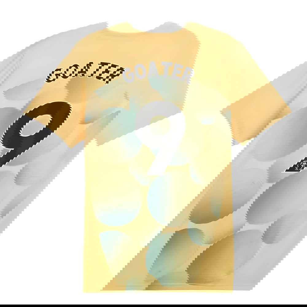 2024-2025 Man City Prematch SS Shirt (Flaxen) - Kids (Goater 9)