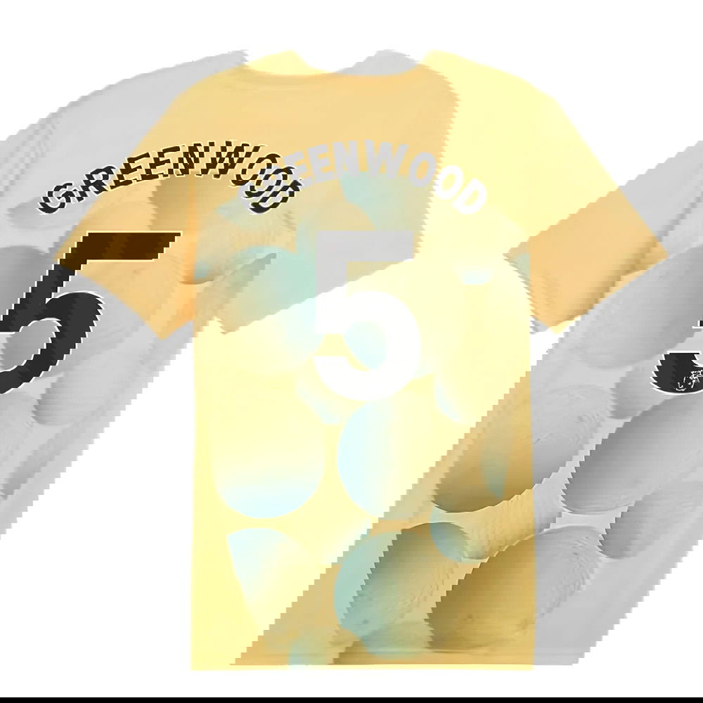 2024-2025 Man City Prematch SS Shirt (Flaxen) - Kids (Greenwood 5)