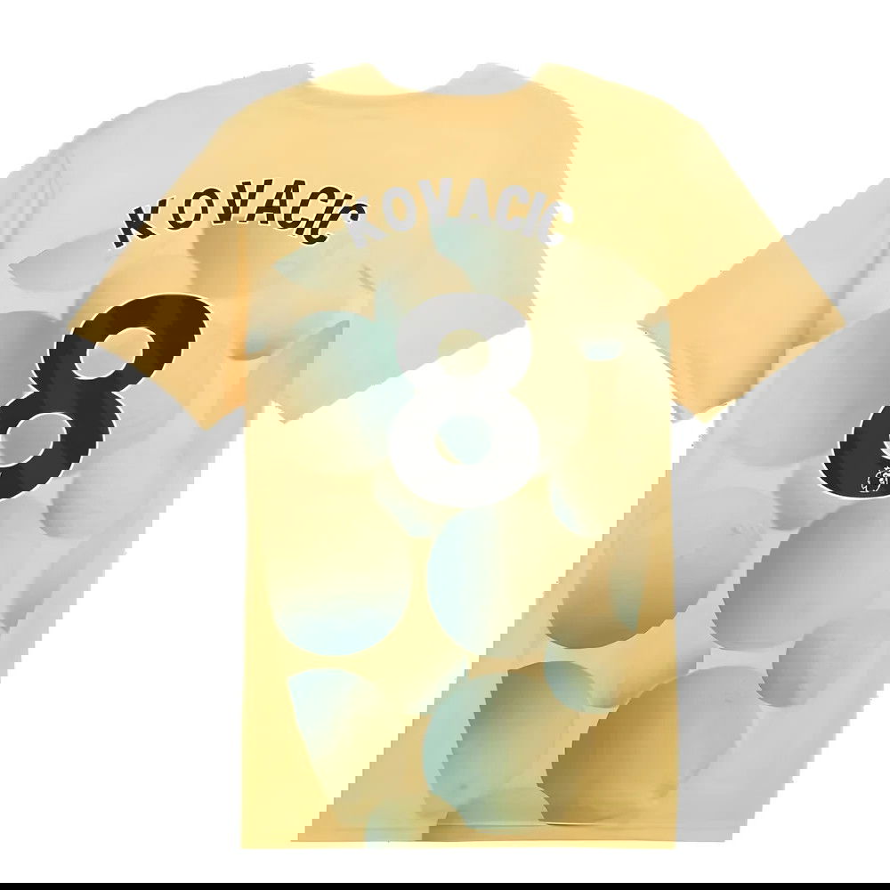 2024-2025 Man City Prematch SS Shirt (Flaxen) - Kids (Kovacic 8)