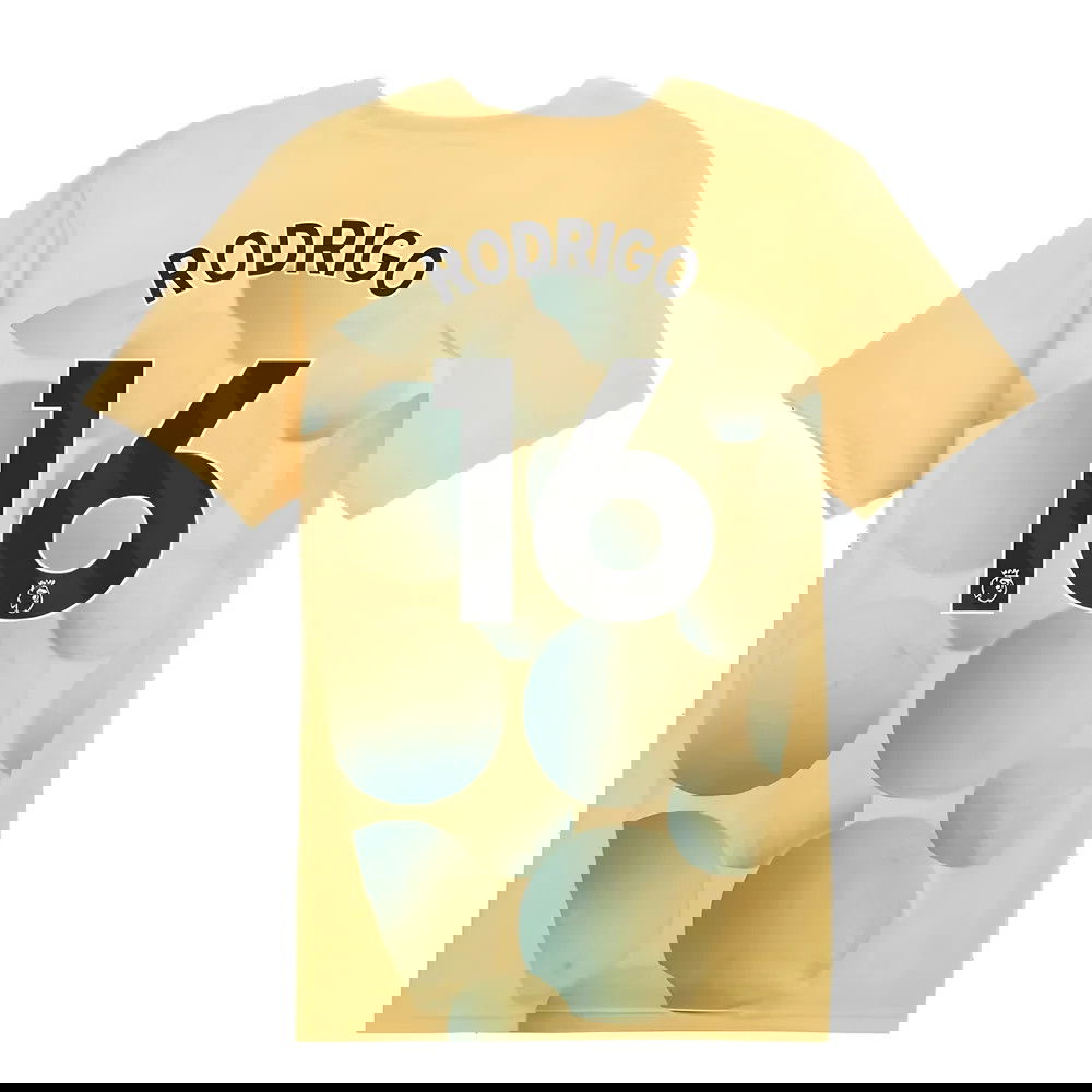 2024-2025 Man City Prematch SS Shirt (Flaxen) - Kids (Rodrigo 16)