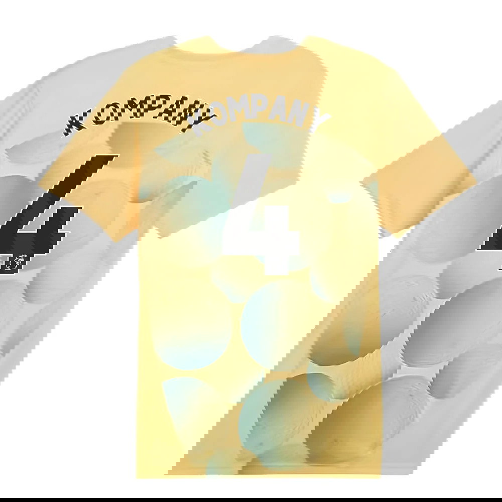 2024-2025 Man City Prematch SS Shirt (Flaxen) (Kompany 4)