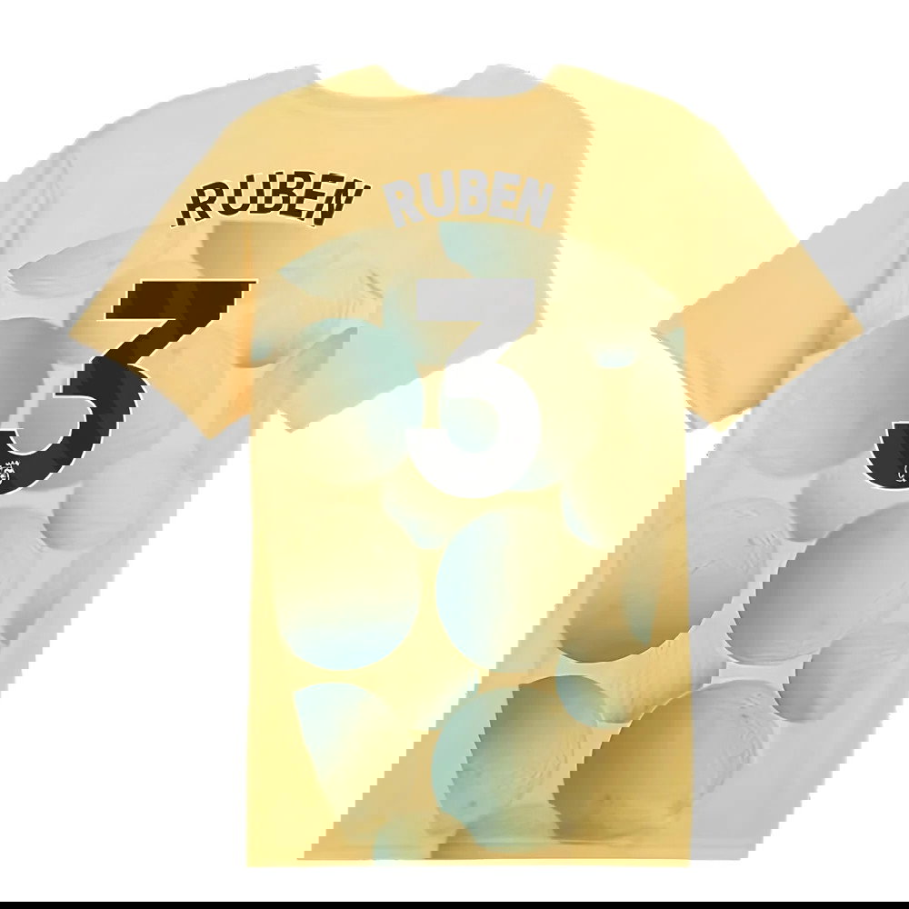 2024-2025 Man City Prematch SS Shirt (Flaxen) (Ruben 3)
