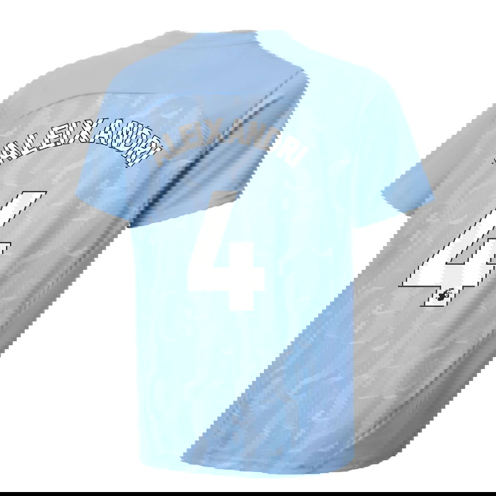 2024-2025 Man City Prematch SS Shirt (Light Blue) - Kids (Aleixandri 4)