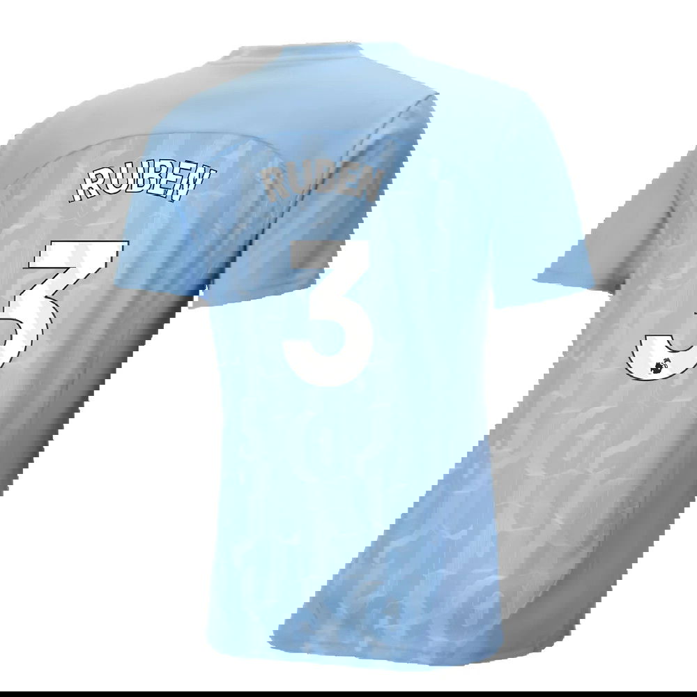 2024-2025 Man City Prematch SS Shirt (Light Blue) (Ruben 3)