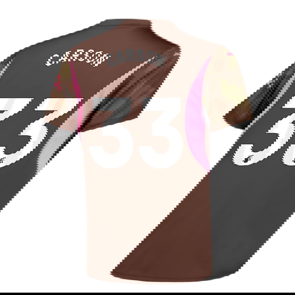 2024-2025 Man City Third Goalkeeper Shirt (Espresso Brown) - Kids (Carson 33)