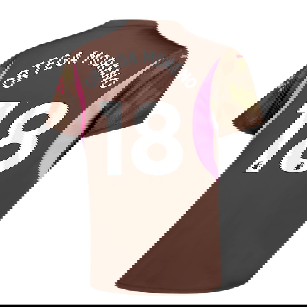 2024-2025 Man City Third Goalkeeper Shirt (Espresso Brown) - Kids (Ortega Moreno 18)