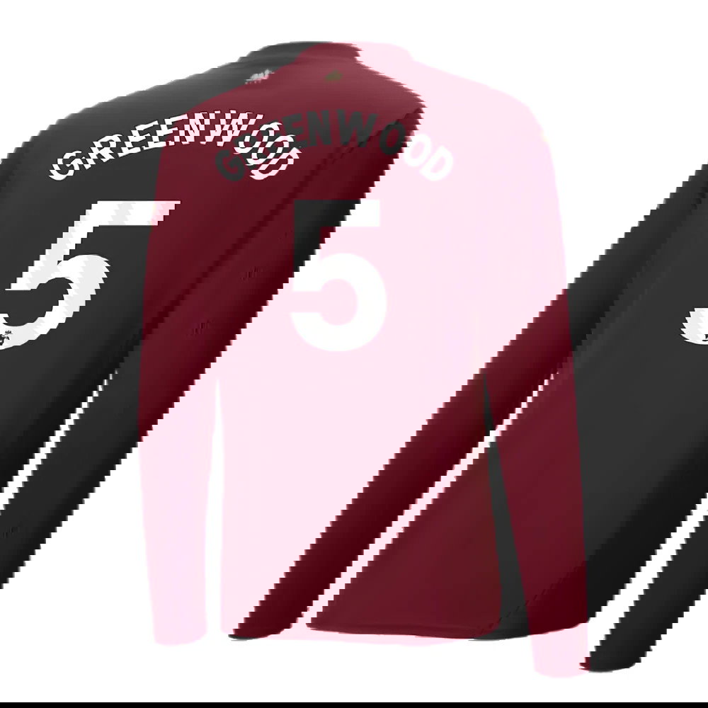 2024-2025 Man City Third Long Sleeve Shirt (Greenwood 5)