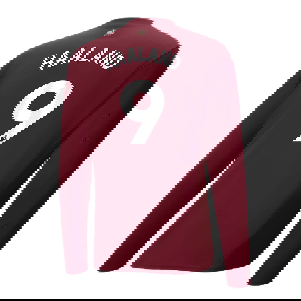 2024-2025 Man City Third Long Sleeve Shirt (Haaland 9)